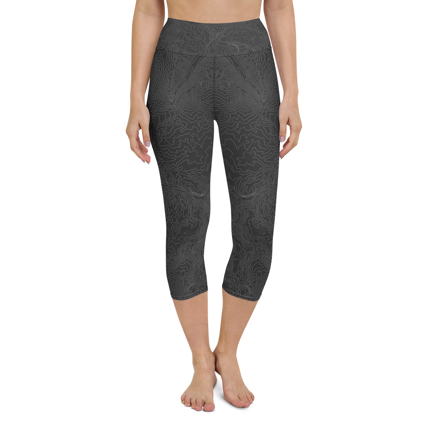 Happy Trails Topographic - Capri Leggings