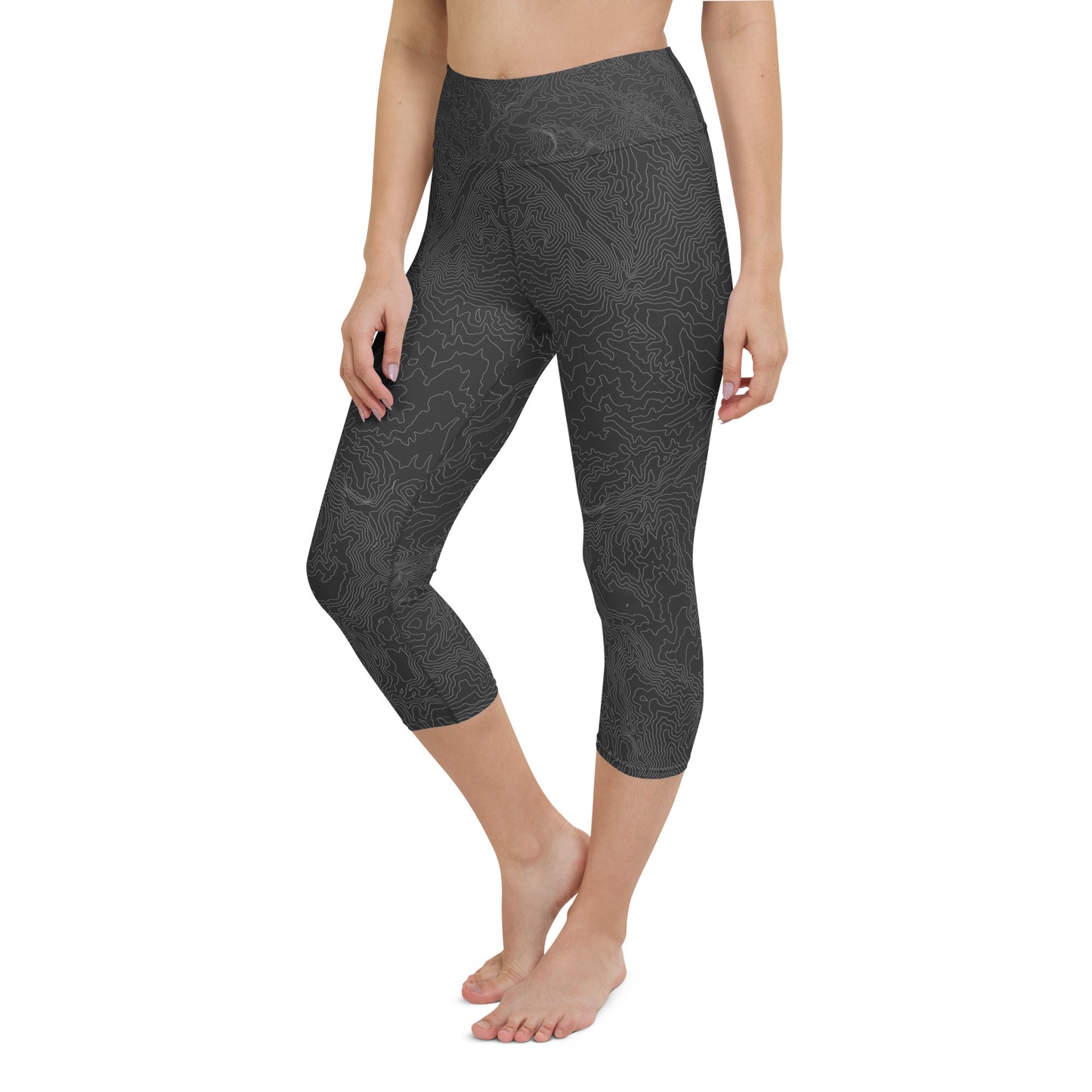 Happy Trails Topographic - Capri Leggings