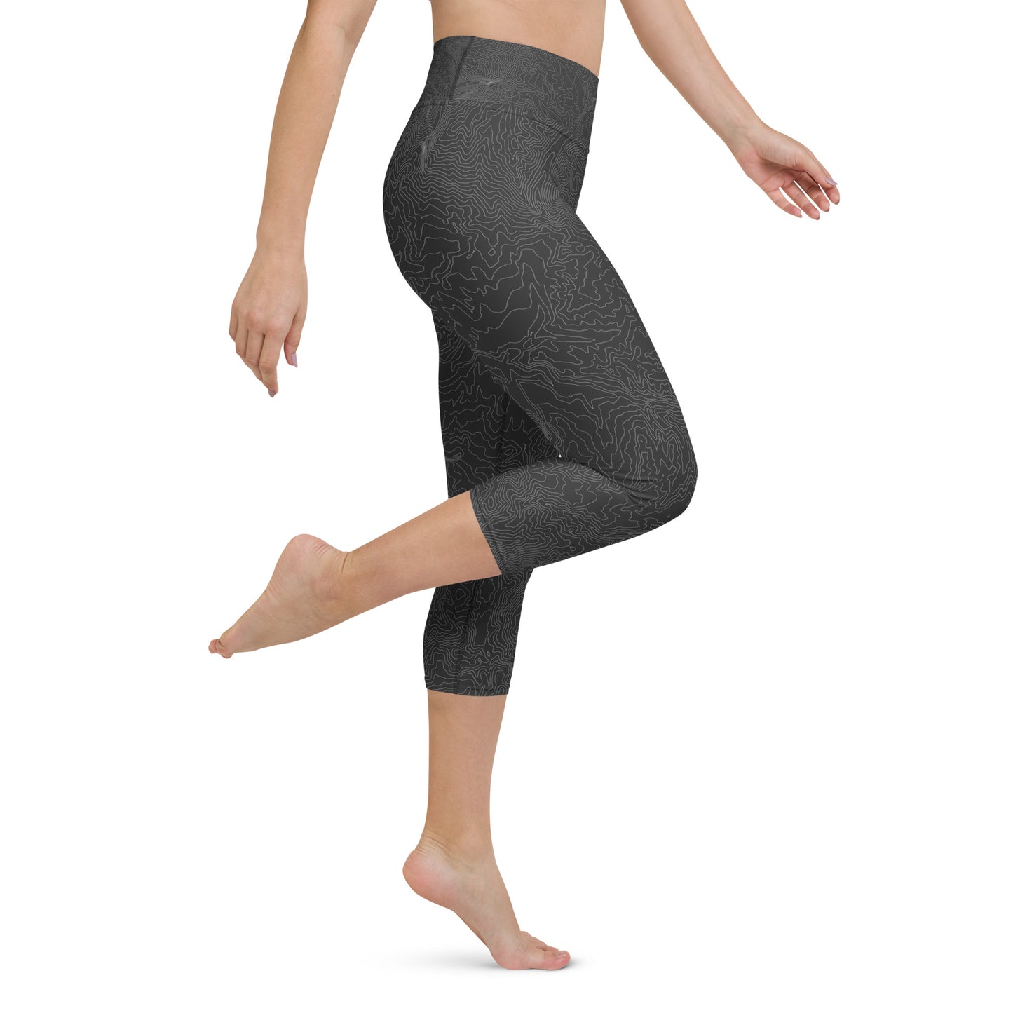 Happy Trails Topographic - Capri Leggings