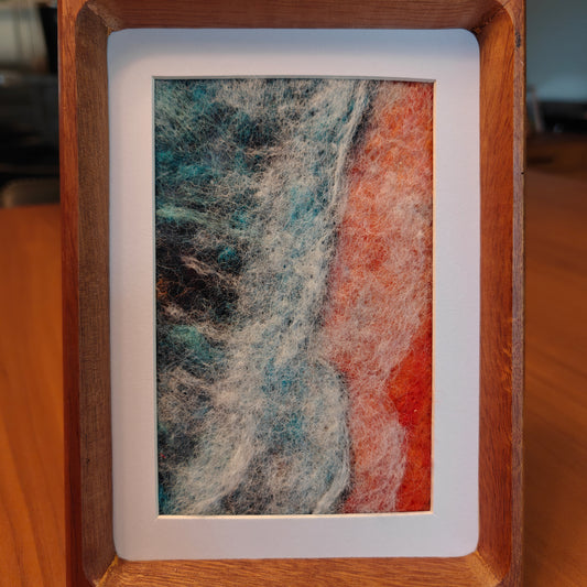 Beach Aerial View - Fiber Art