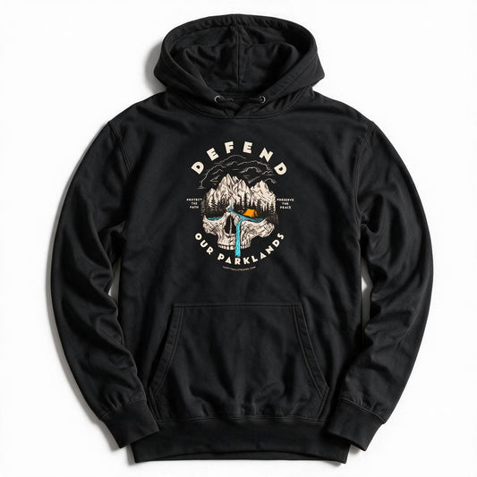 "Defend Our Parklands" Alpine Waterfall Hoodie