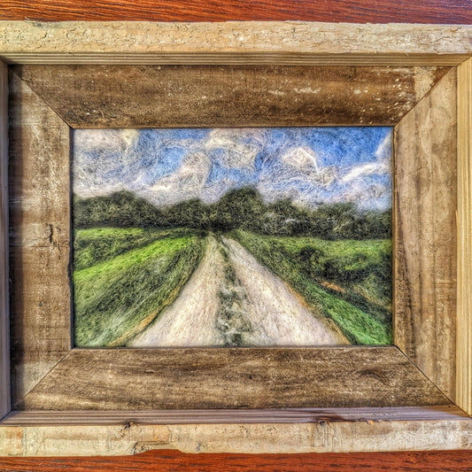 Country Road - Fiber Art
