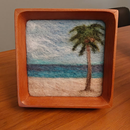 Palm Tree - Fiber Art