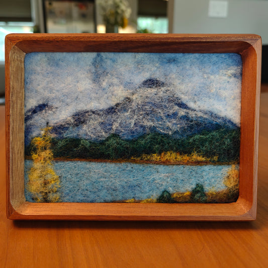 Snowcapped Mountains - Fiber Art