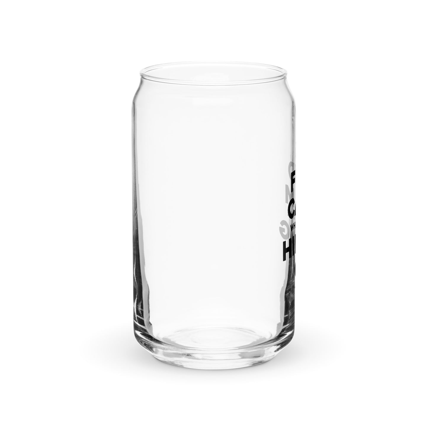 Find Calm, Hike On - Can-shaped Glass