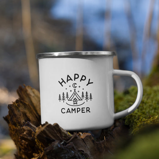Happy Camper - Enamel Mug