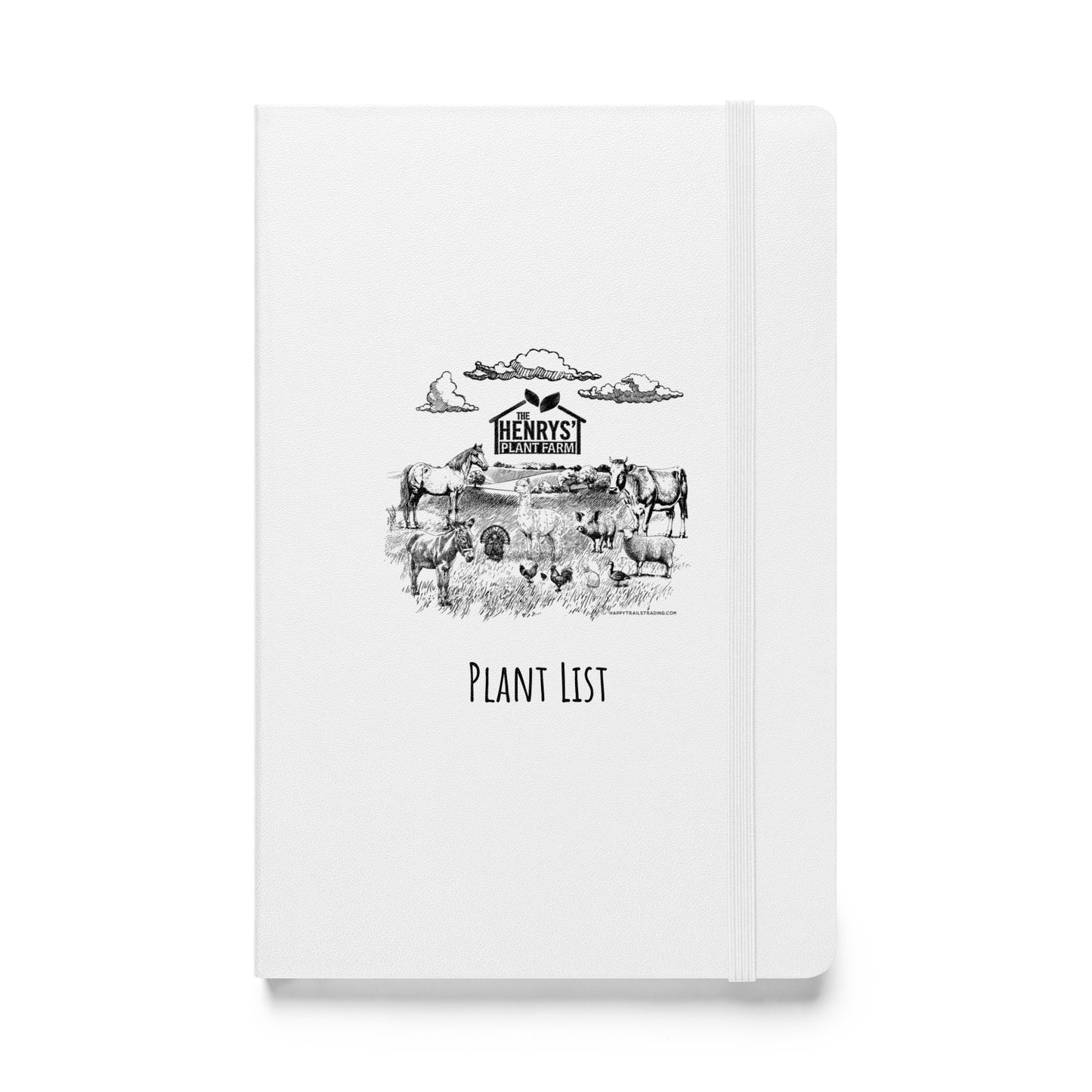 The Henrys' Plant Farm - Plant List Hardcover Bound Notebook