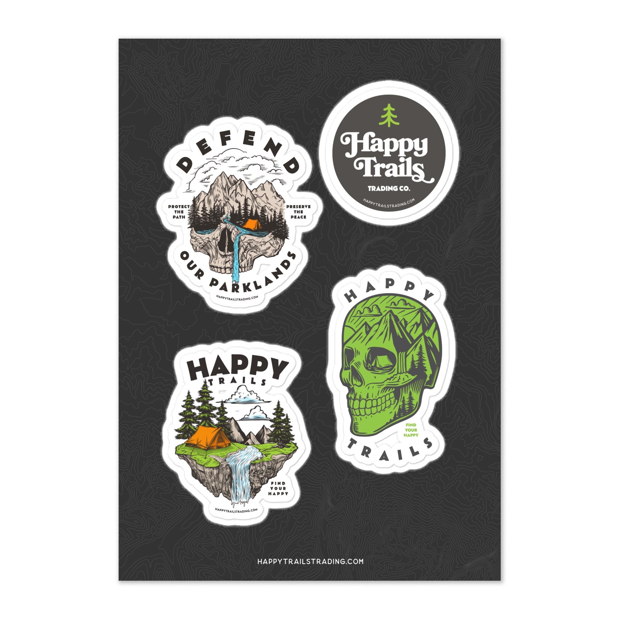 Sticker Bhap Happy Trails - Sticker Pack #1 – Happy Trails Trading Company