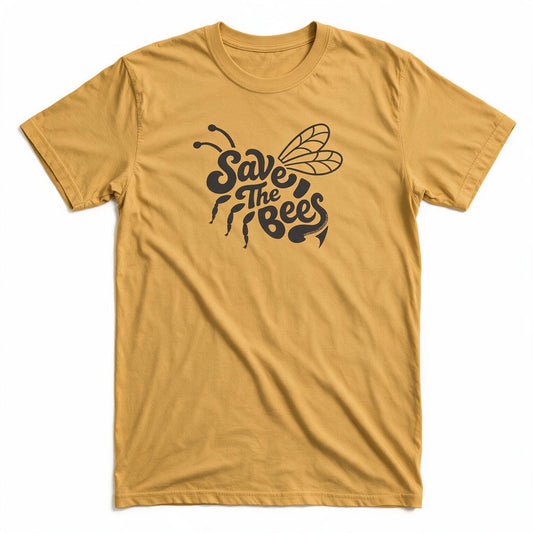 The "Save The Bees" Retro Script T-Shirt