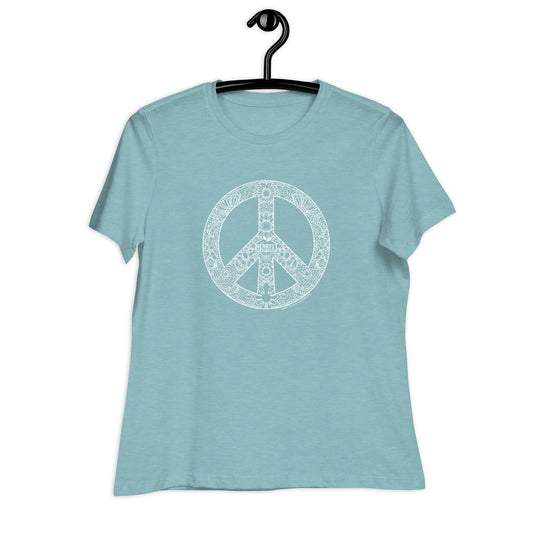 Blooming With Peace - Women's Relaxed T-Shirt