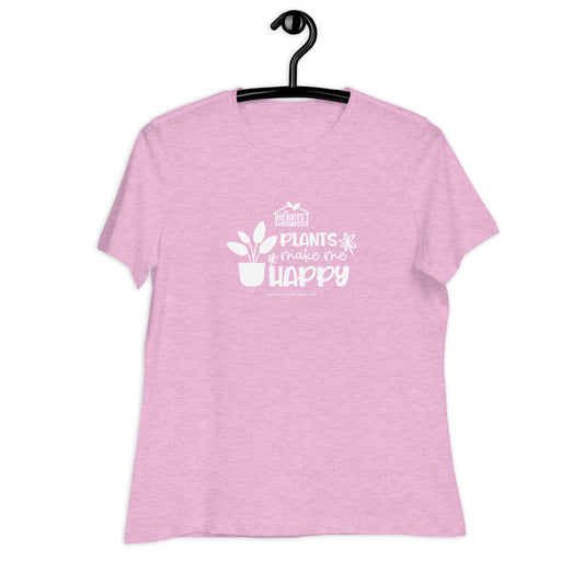 Plants Make Me Happy - Women's Relaxed T-Shirt