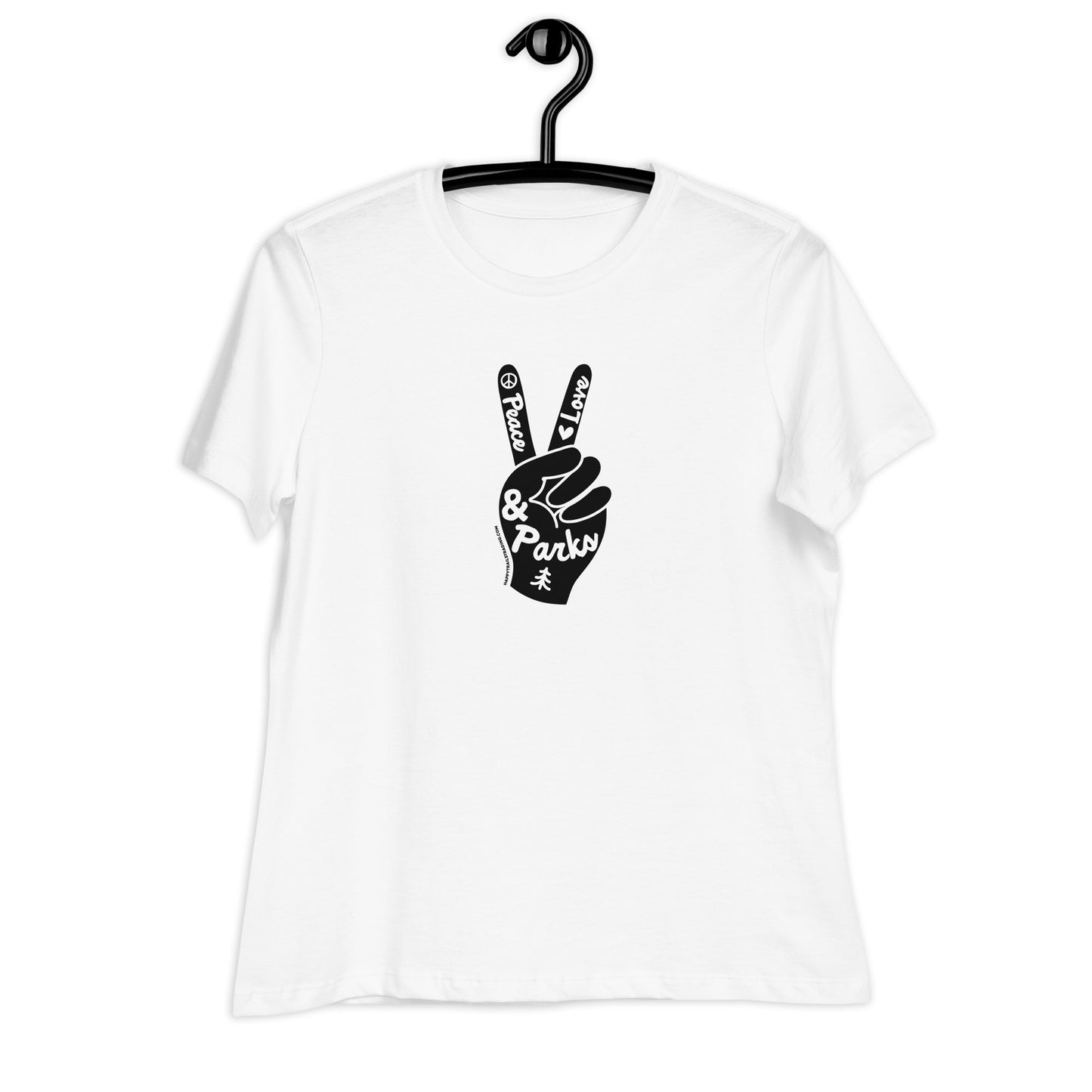 Peace, Love & Parks - Women's Relaxed T-Shirt