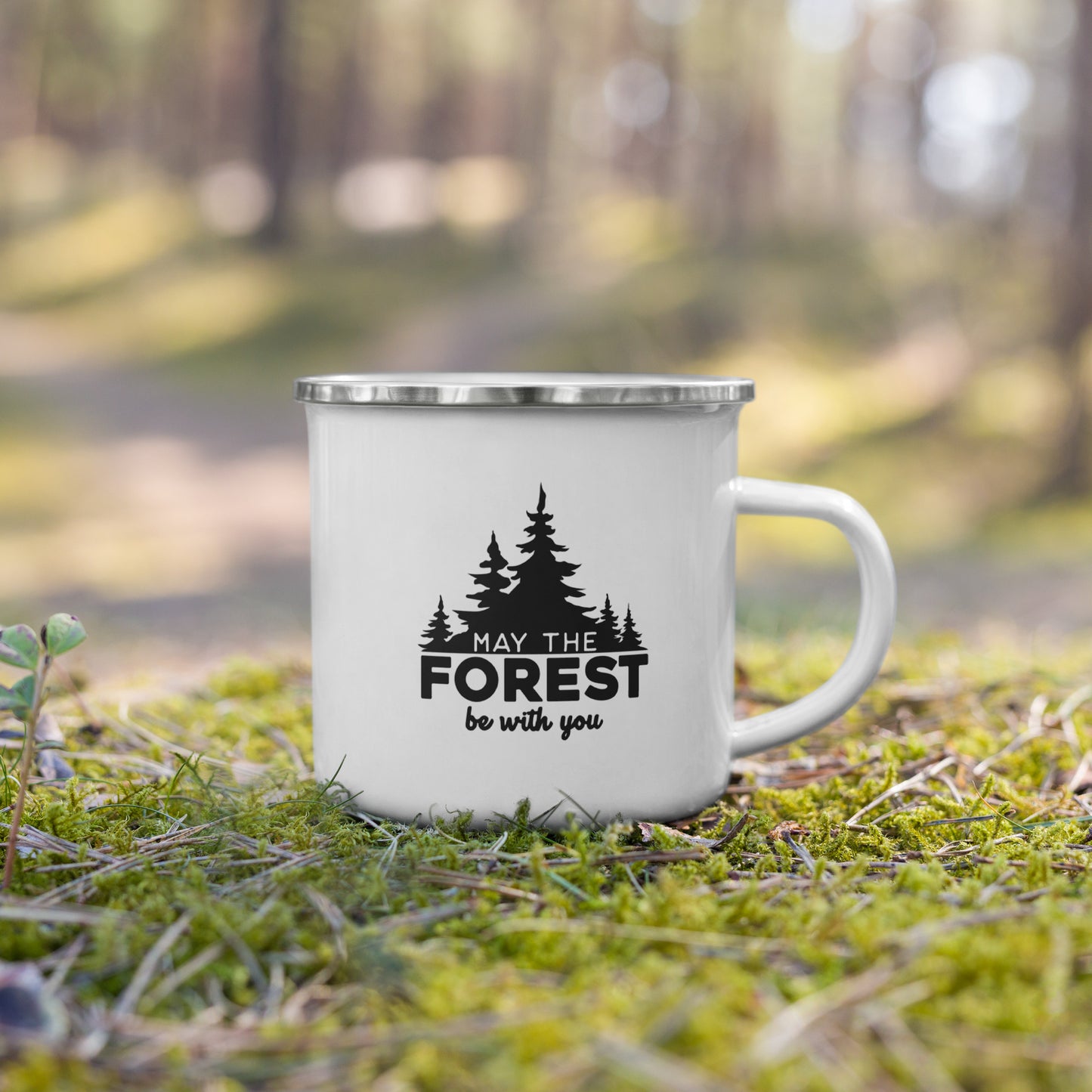 May The Forest Be With You - Enamel Mug
